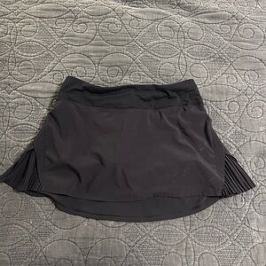 Lululemon Black Pleated Tennis Skirt Skort Size 6